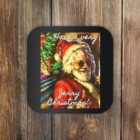 Have A Very Jerry Christmas Santa Holiday Coaster thumb 0