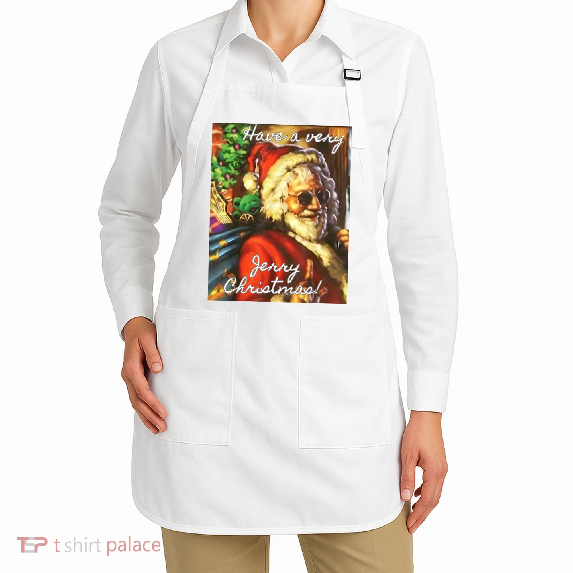 Have A Very Jerry Christmas Santa Holiday Apron
