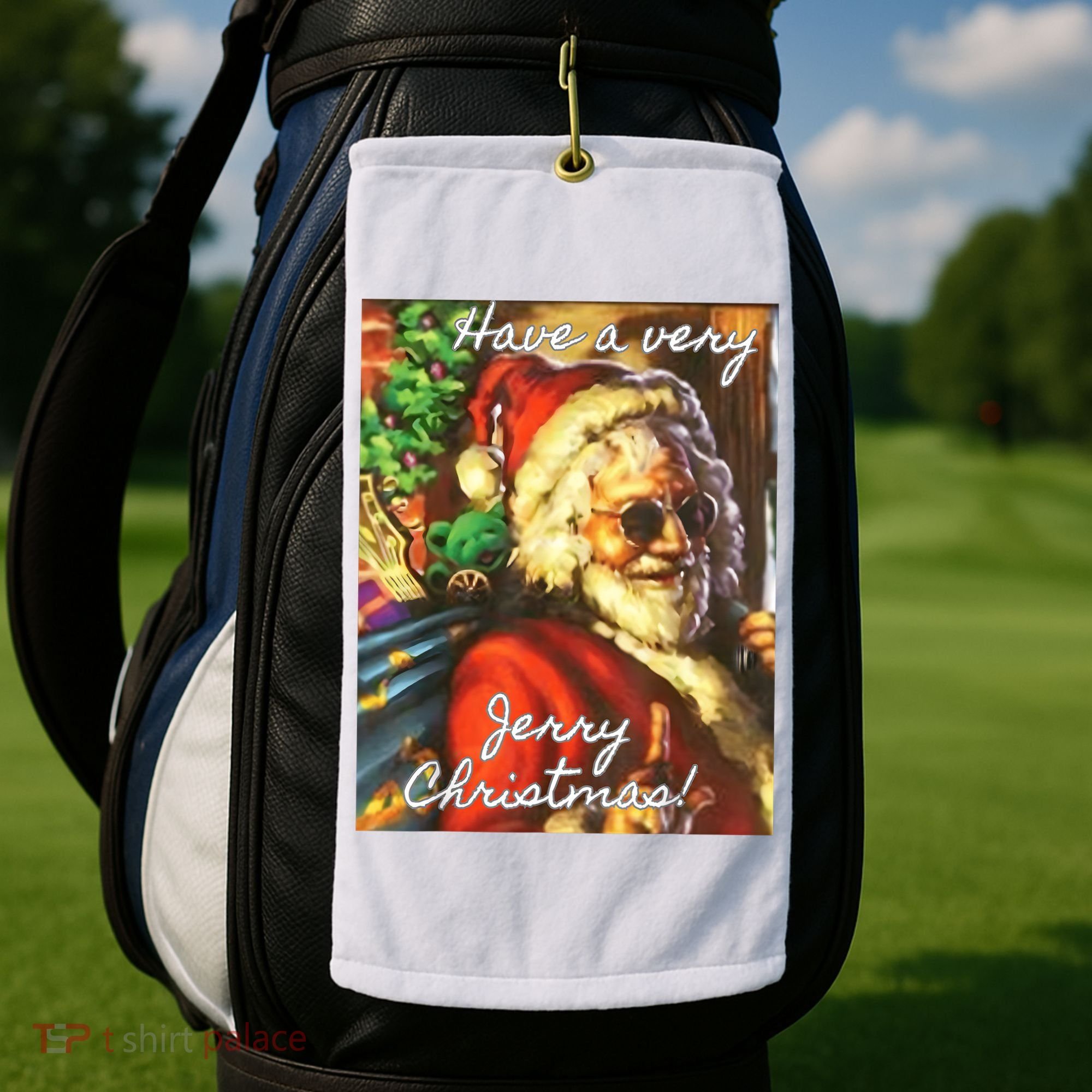 Have A Very Jerry Christmas Santa Holiday Golf Towel