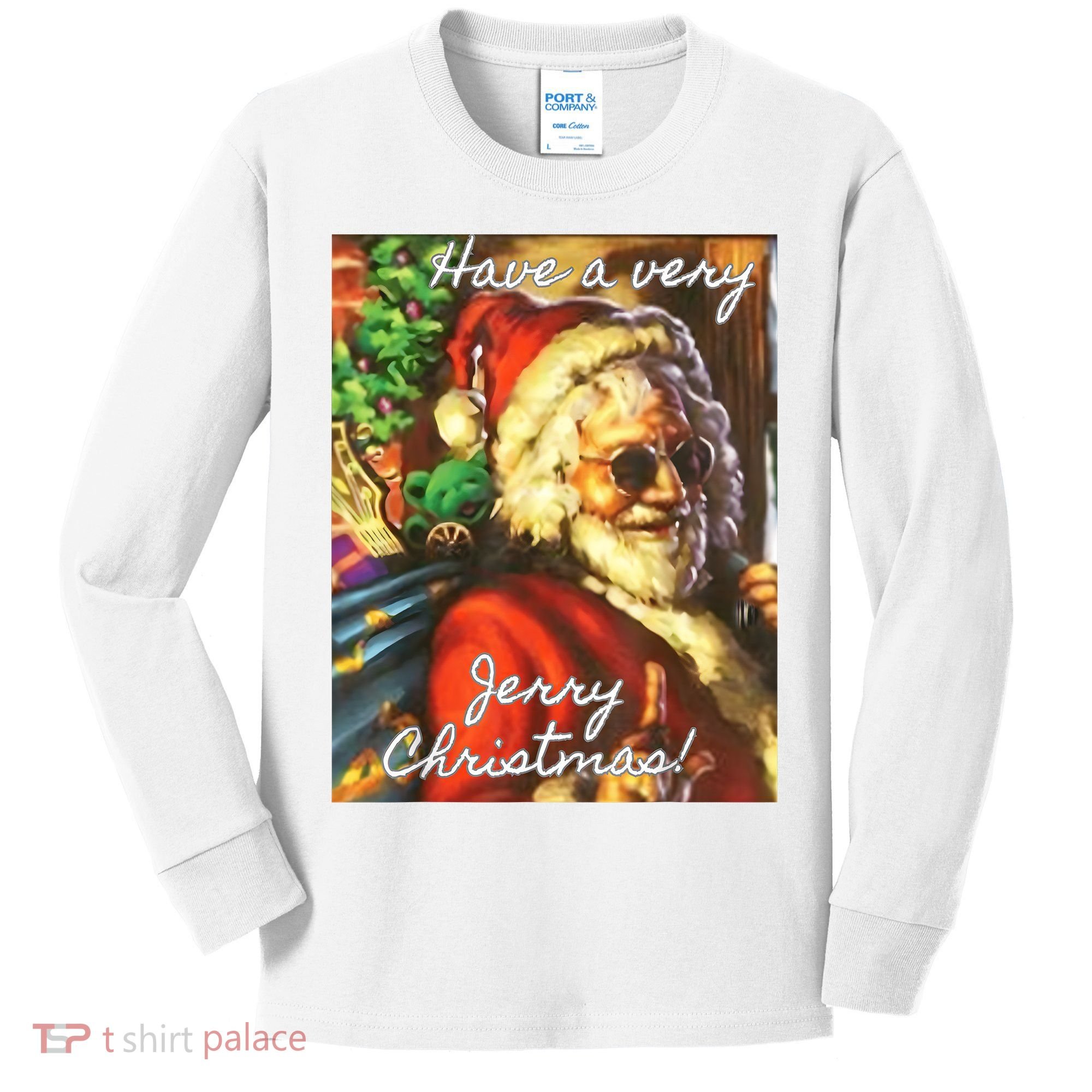 Have A Very Jerry Christmas Santa Holiday Kids Long Sleeve Shirt