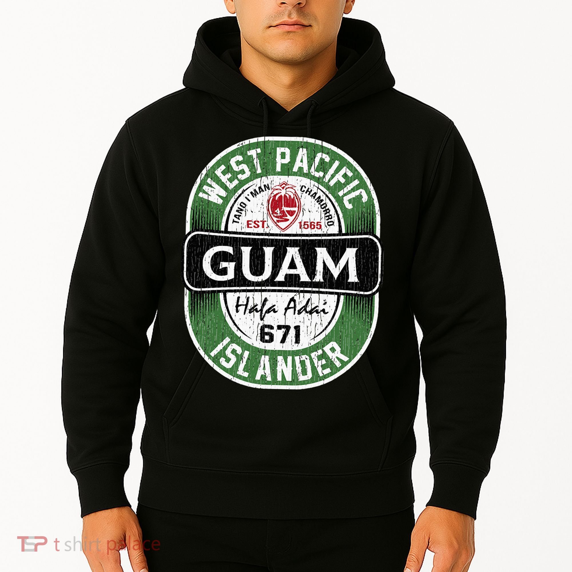 Hafa Adai Vintage Guam Hoodie