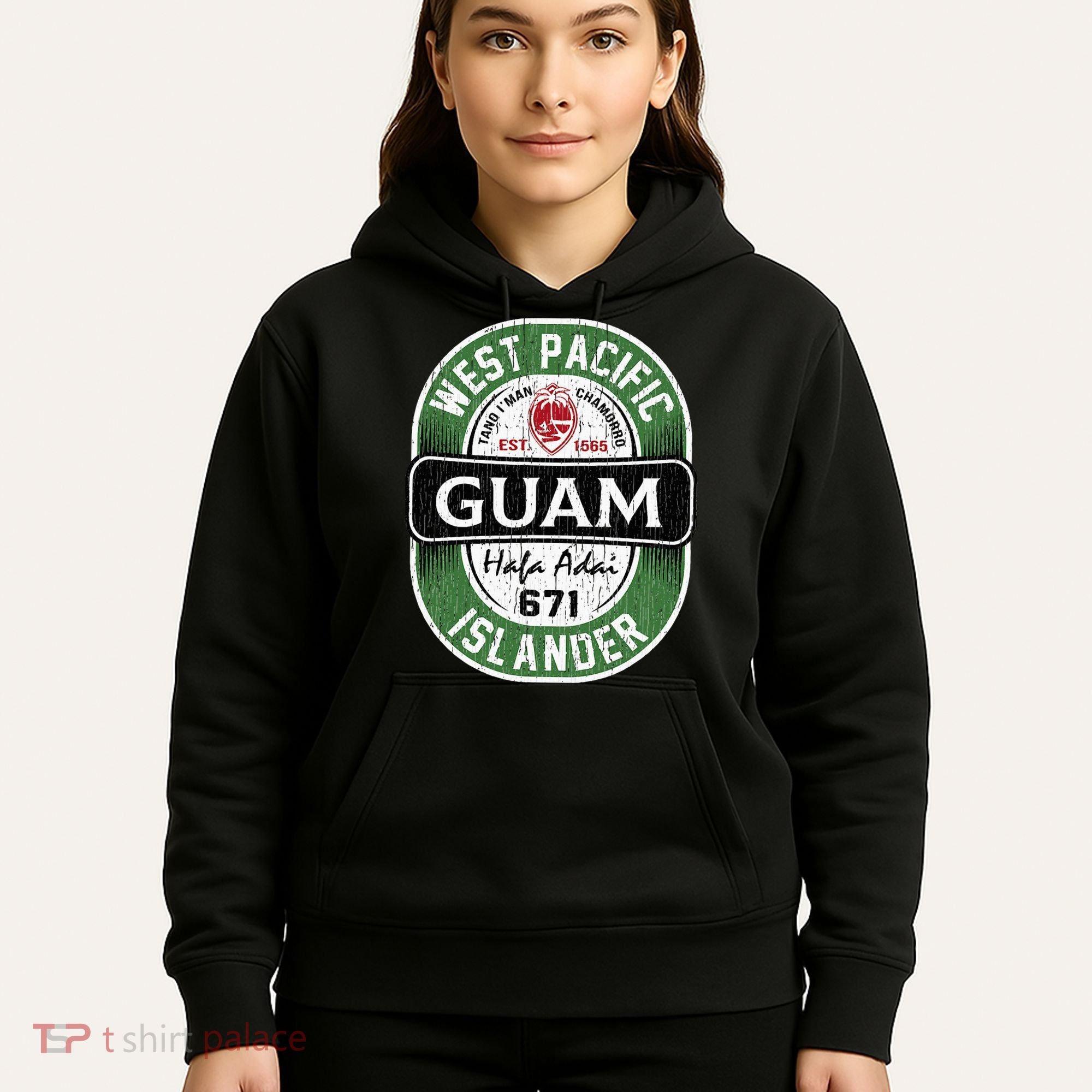 Hafa Adai Vintage Guam Hoodie