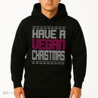 Have A Vegan Christmas Ugly Sweater Hoodie thumb 2
