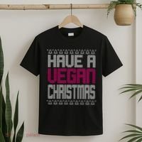 Have A Vegan Christmas Ugly Sweater T-Shirt thumb 2