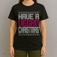 Have A Vegan Christmas Ugly Sweater T-Shirt thumb 4