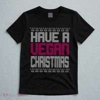 Have A Vegan Christmas Ugly Sweater T-Shirt thumb 5