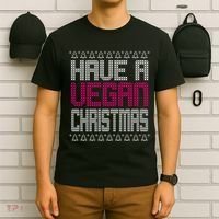 Have A Vegan Christmas Ugly Sweater T-Shirt thumb 6