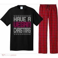 Have A Vegan Christmas Ugly Sweater Pajama Set thumb 0