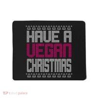 Have A Vegan Christmas Ugly Sweater Mousepad thumb 0