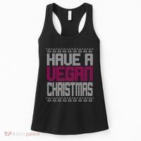 Have A Vegan Christmas Ugly Sweater Women's Tank Top thumb 0