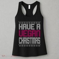 Have A Vegan Christmas Ugly Sweater Women's Tank Top thumb 3