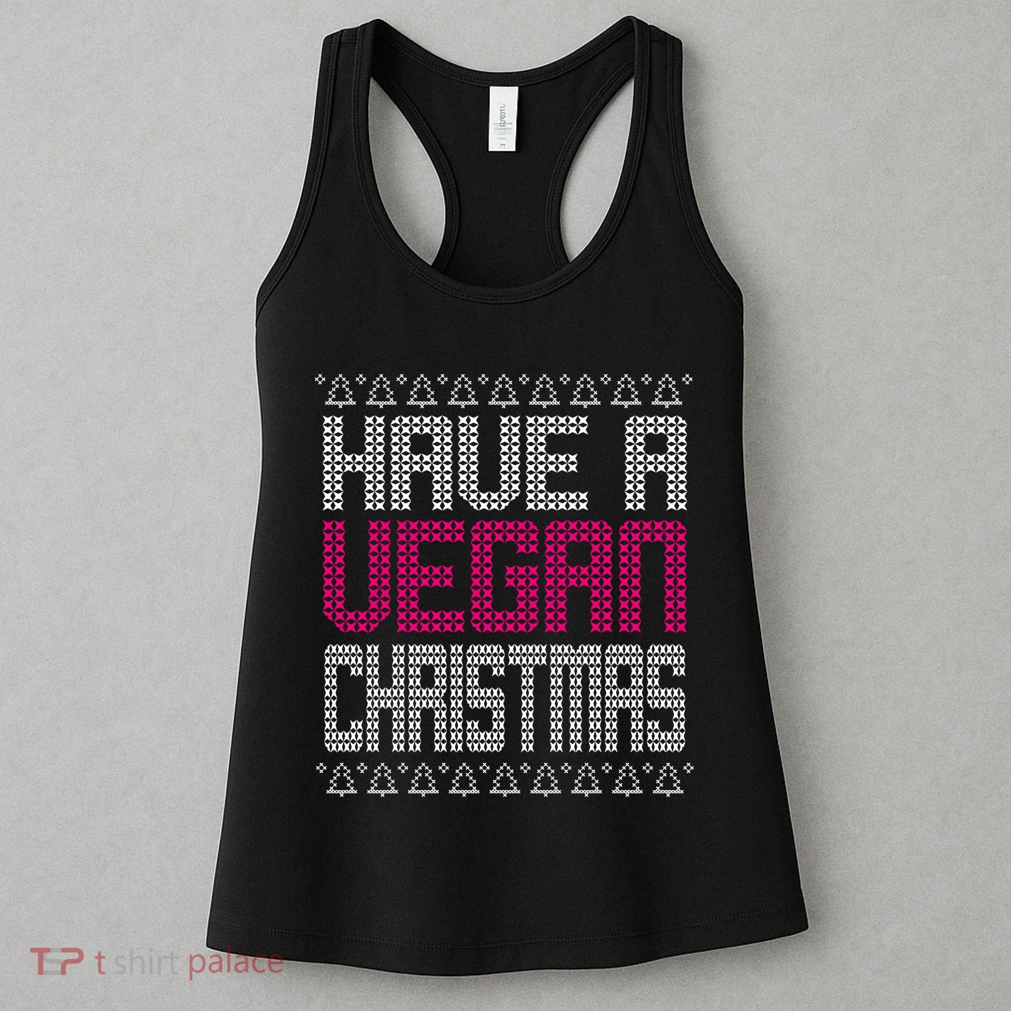 Have A Vegan Christmas Ugly Sweater Women's Tank Top