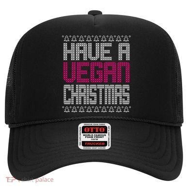 Have A Vegan Christmas Ugly Sweater Hat