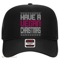 Have A Vegan Christmas Ugly Sweater Hat thumb 0