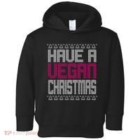 Have A Vegan Christmas Ugly Sweater Toddler Hoodie thumb 0