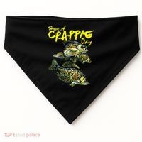 Have A Crappie Day Panfish Funny Fishing  USA-Made Doggie Bandana thumb 0