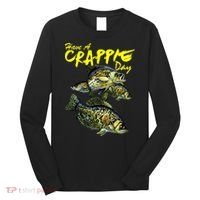 Have A Crappie Day Panfish Funny Fishing  Long Sleeve Shirt thumb 0
