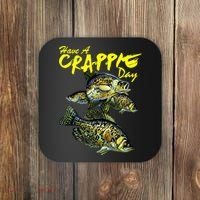 Have A Crappie Day Panfish Funny Fishing  Coaster thumb 0