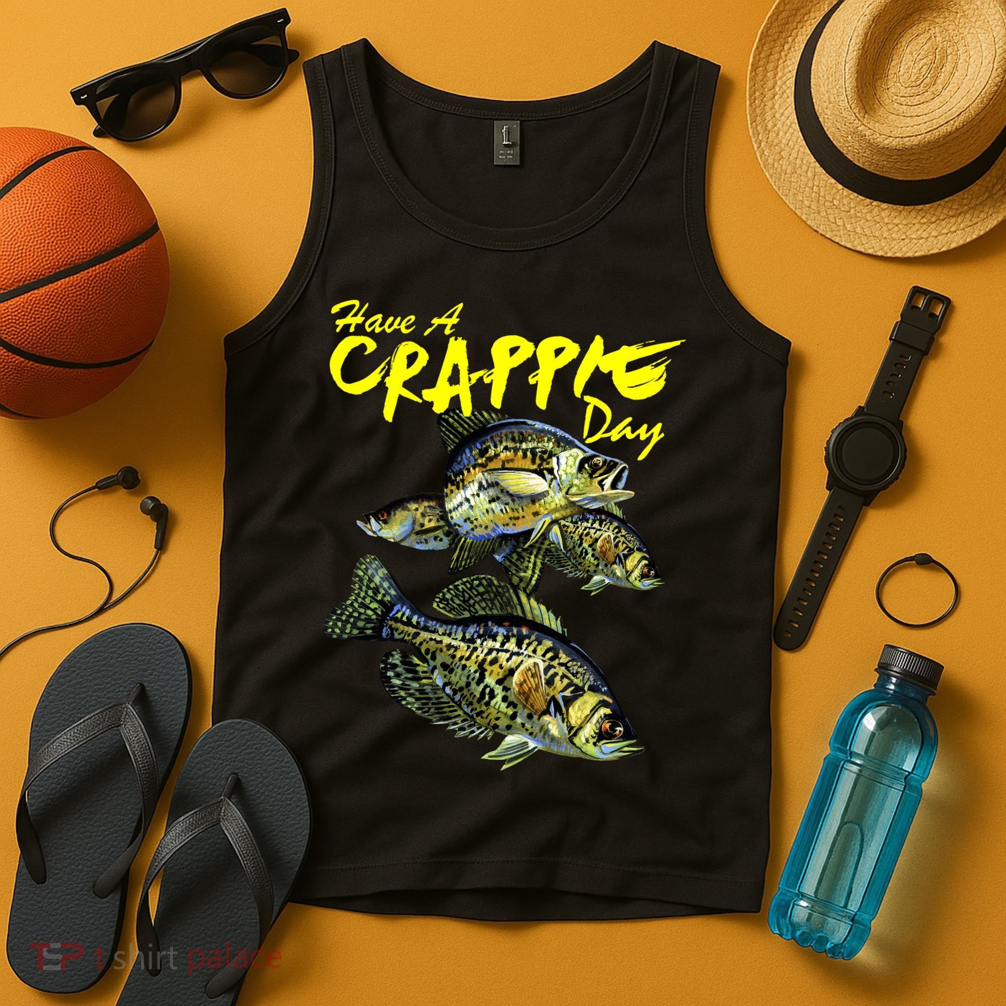 Have A Crappie Day Panfish Funny Fishing  Tank Top