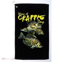 Have A Crappie Day Panfish Funny Fishing  Golf Towel thumb 0