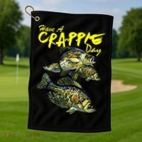 Have A Crappie Day Panfish Funny Fishing  Golf Towel thumb 1