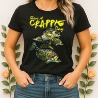 Have A Crappie Day Panfish Funny Fishing  Women's T-Shirt thumb 2