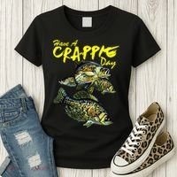 Have A Crappie Day Panfish Funny Fishing  Women's T-Shirt thumb 3
