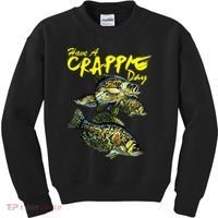 Have A Crappie Day Panfish Funny Fishing  Kids Sweatshirt thumb 0
