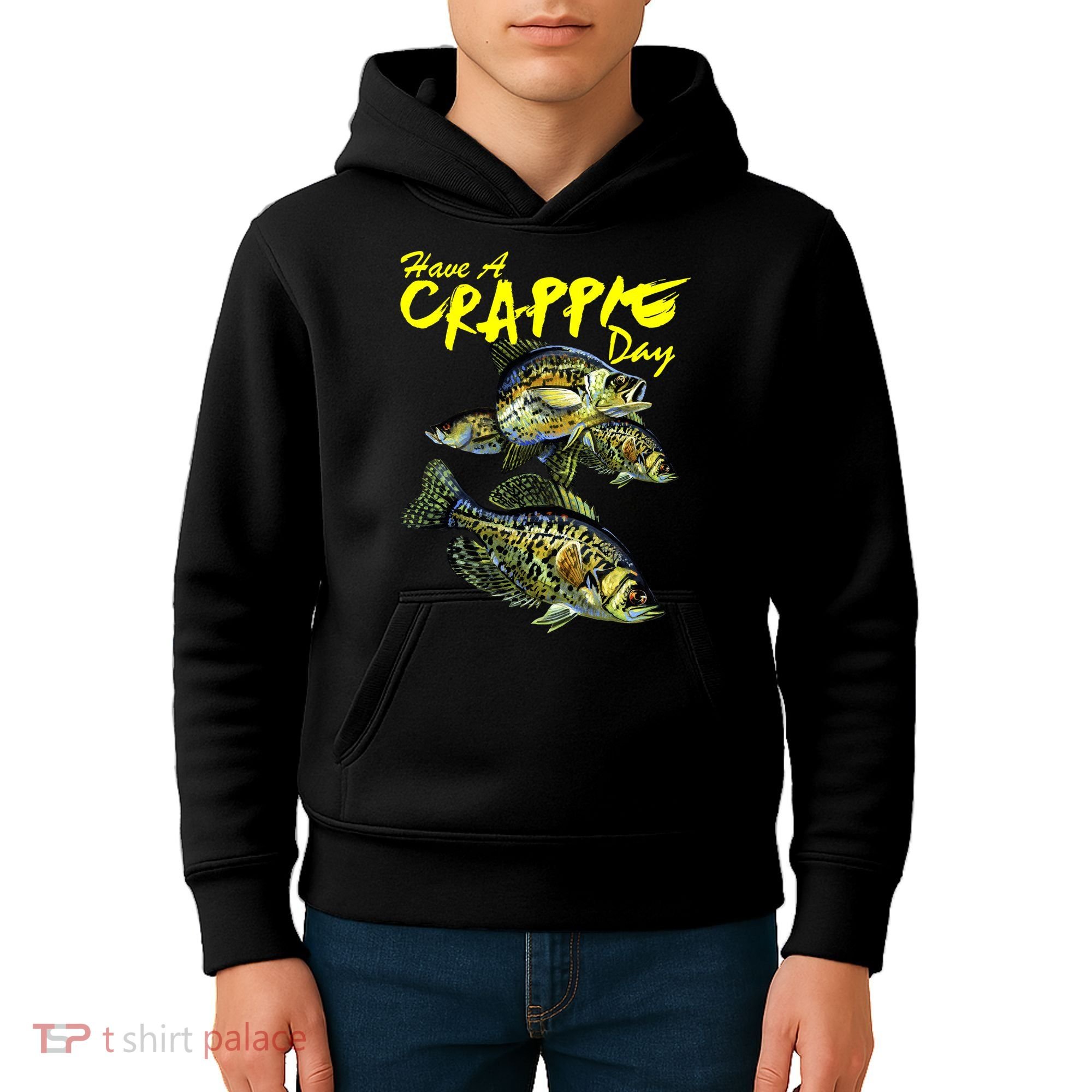 Have A Crappie Day Panfish Funny Fishing  Kids Hoodie