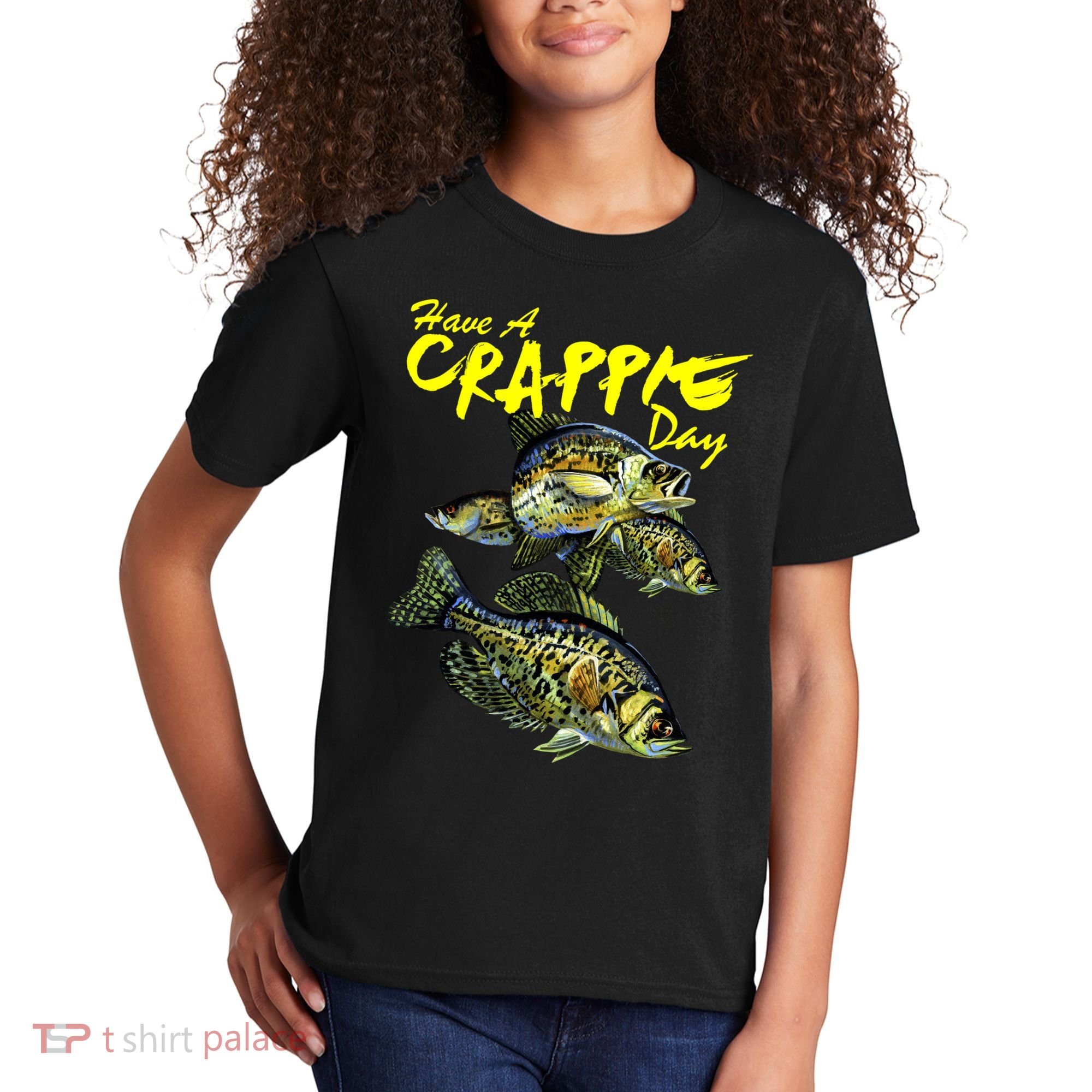 Have A Crappie Day Panfish Funny Fishing  Kids T-Shirt