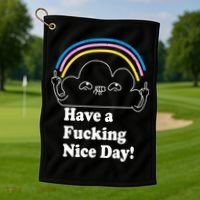 Have A F*cking Nice Day Golf Towel thumb 1