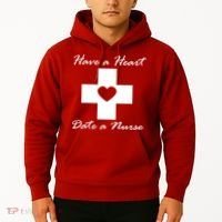 Have A heart Date A Nurse Hoodie thumb 2
