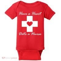 Have A heart Date A Nurse Baby Bodysuit thumb 0