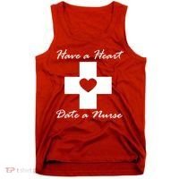 Have A heart Date A Nurse Tank Top thumb 0