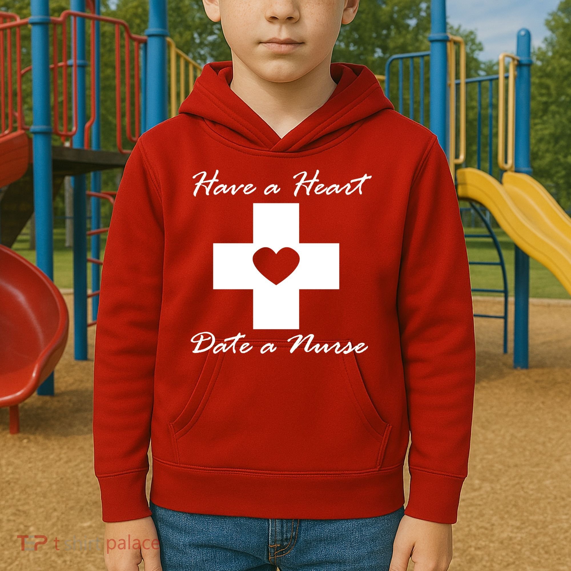 Have A heart Date A Nurse Kids Hoodie
