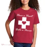 Have A heart Date A Nurse Kids T-Shirt thumb 2