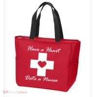 Have A heart Date A Nurse Tote Bag thumb 3