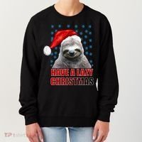 Have A Lazy Sloth Christmas Women's Sweatshirt thumb 0