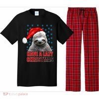 Have A Lazy Sloth Christmas Pajama Set thumb 0