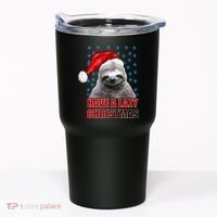 Have A Lazy Sloth Christmas Tumbler thumb 0