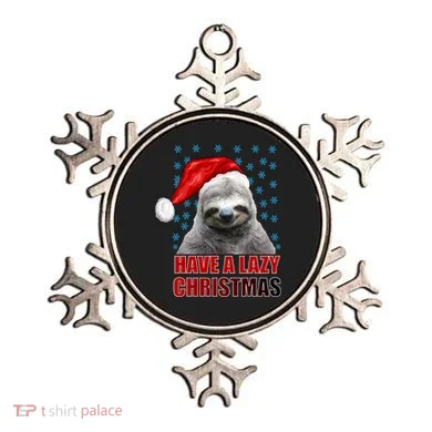 Have A Lazy Sloth Christmas Ornament