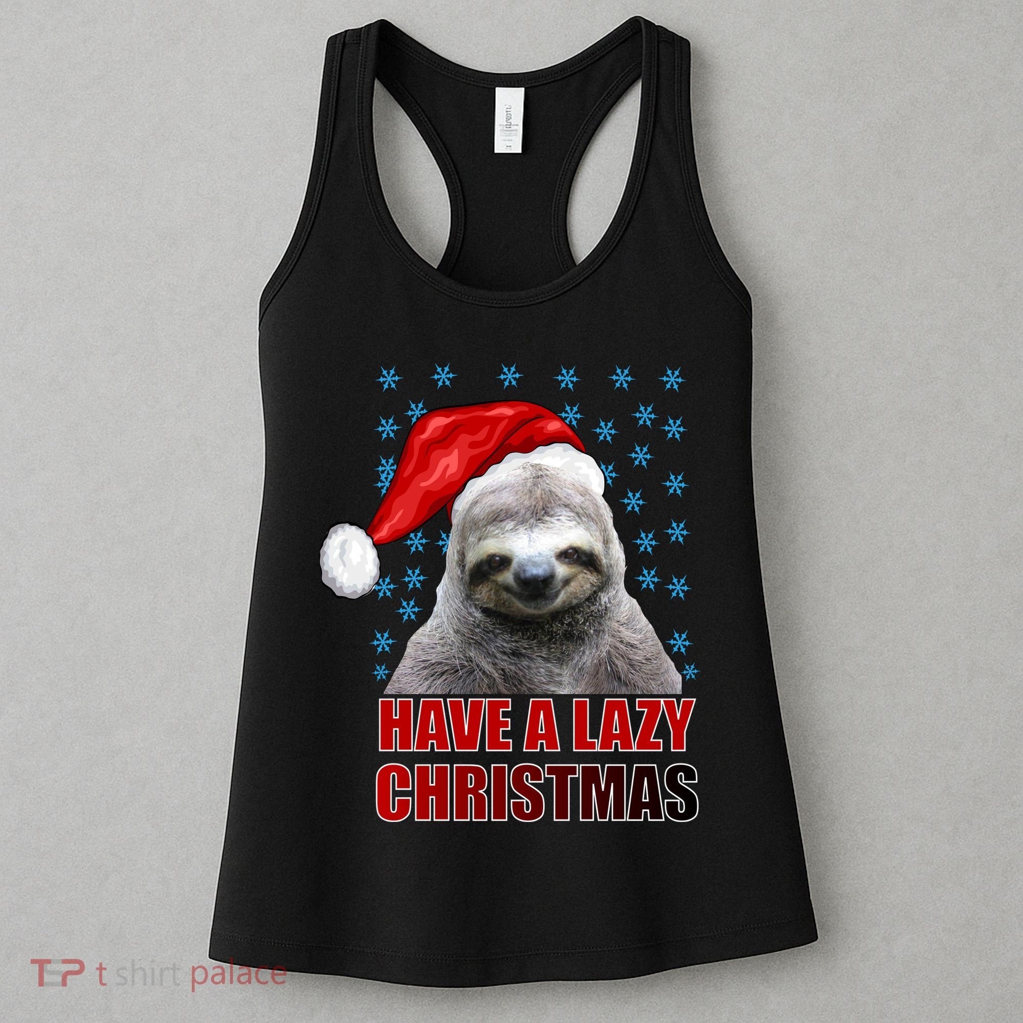 Have A Lazy Sloth Christmas Women's Tank Top