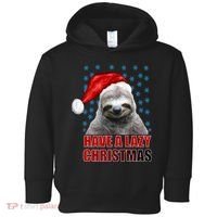 Have A Lazy Sloth Christmas Toddler Hoodie thumb 0