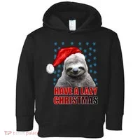 Have A Lazy Sloth Christmas Toddler Hoodie thumb 0