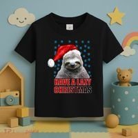 Have A Lazy Sloth Christmas Toddler T-Shirt thumb 3