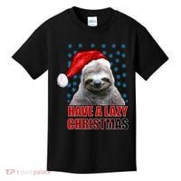 Have A Lazy Sloth Christmas Kids T-Shirt thumb 0