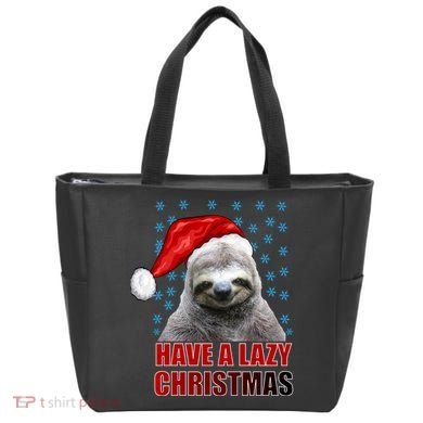 Have A Lazy Sloth Christmas Tote Bag