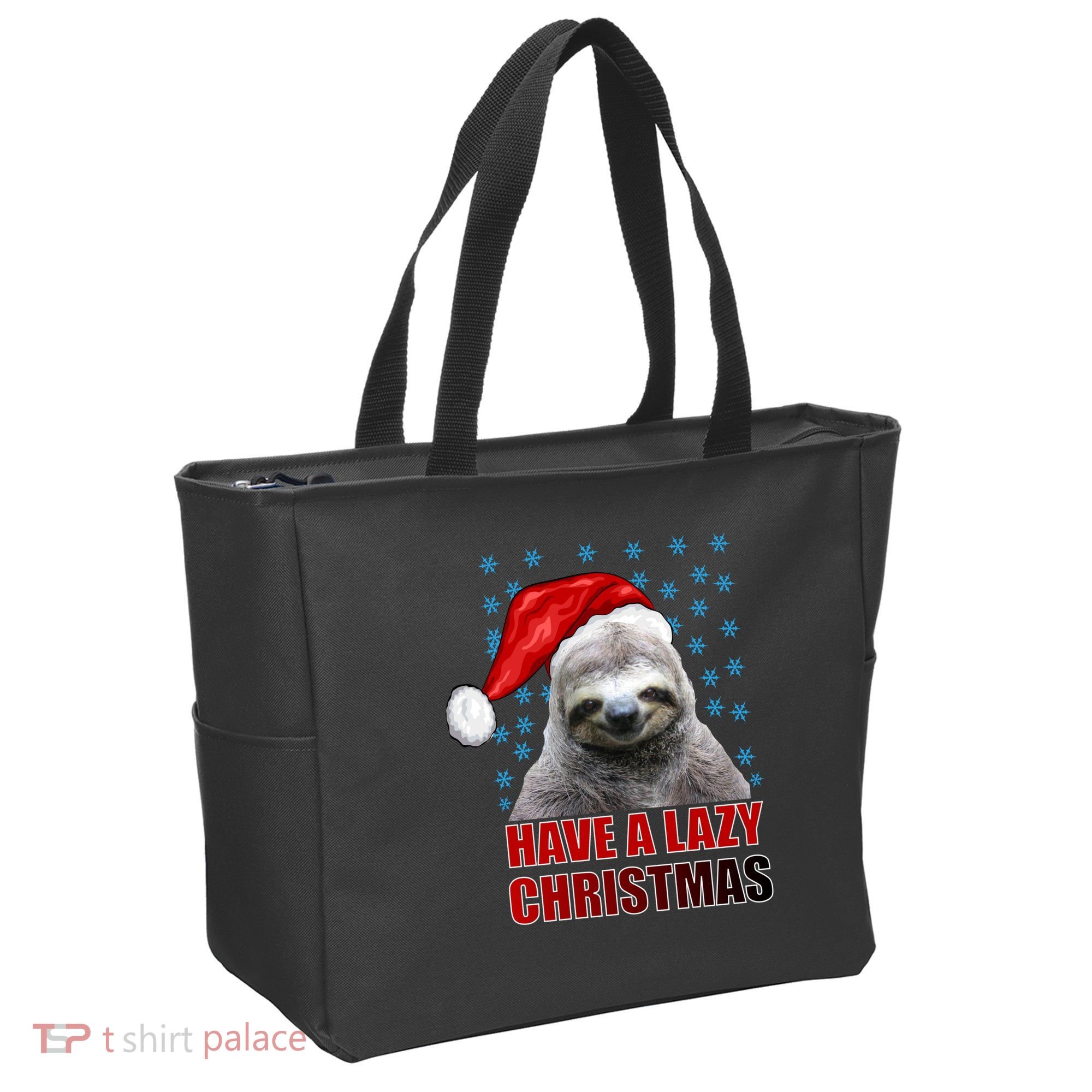 Have A Lazy Sloth Christmas Tote Bag