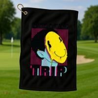 Have A Nice Trip Smiley Golf Towel thumb 1