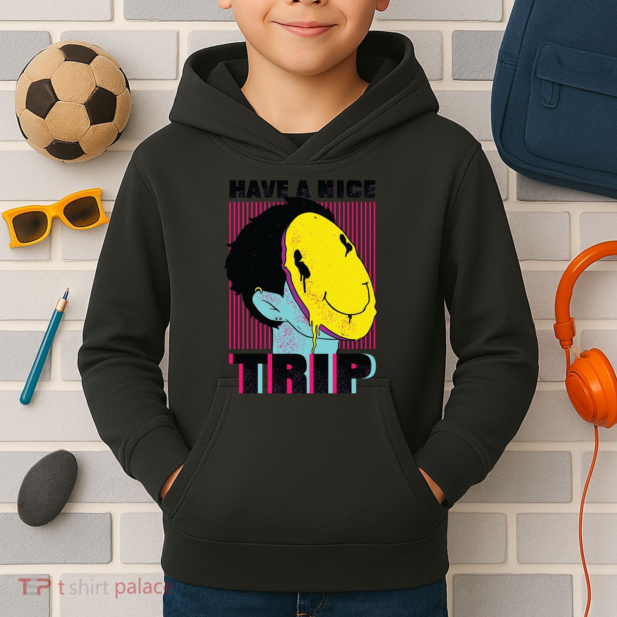Have A Nice Trip Smiley Kids Hoodie